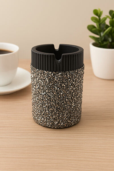 AHENK AKSESUAR Antrasit Taşlı Küllük