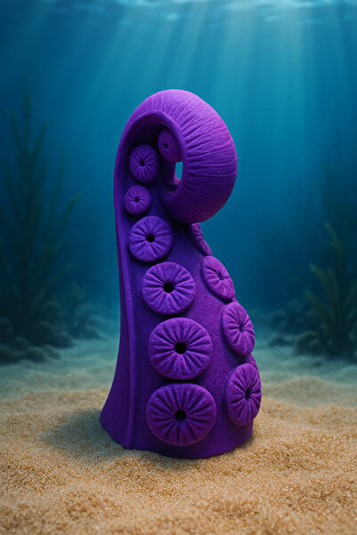 Akvaryum Ahtapot Kolu , Deniz Canavarı Dekoru Karışık Renklerde Gönderilmekte...