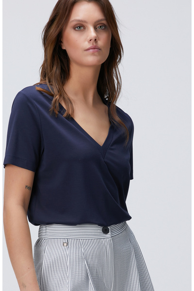Network Lacivert T-shirt