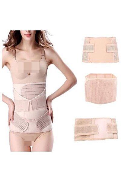 Generic 3 in 1 Postpartum Body Shaper + Sheer Lace Stocking