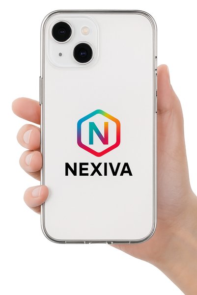 Nexiva حافظة آيفون 14 صلبة شفافة من الميكا