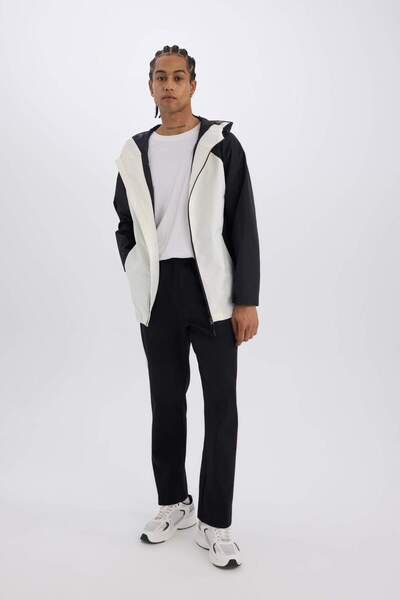 DeFacto DeFactoFit Sporcu Jogger Eşofman Altı Standart Fit Standart Paça Skuba Dalgıç Kumaş Beli Lastikli Dü