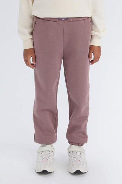 DeFacto Kız Çocuk Standart Fit Beli Paçası Lastikli Cepli Jogger Eşofman Altı D3845A824WN