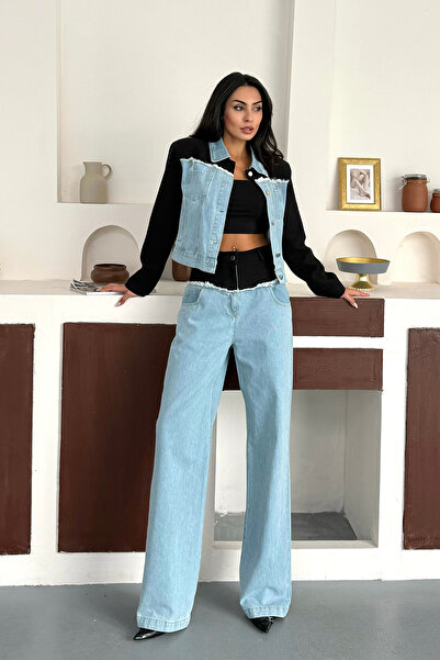 Ortaya Çık Farmer fekete farmer dzseki és nadrág szett