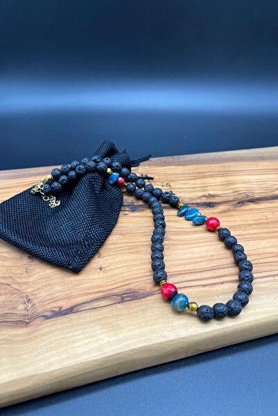 Balzamin Design قلادة حجر طبيعي للجنسين من بروتيكتيف إنيرجي، تصميم يدوي الصنع للجنسين