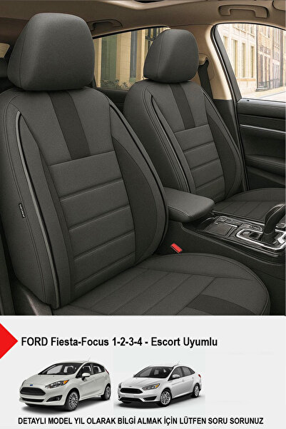 GM-DESIGN Oniks Füme Oto Koltuk Kılıfı (FORD Focus-Fiesta-Escort Uyumlu)