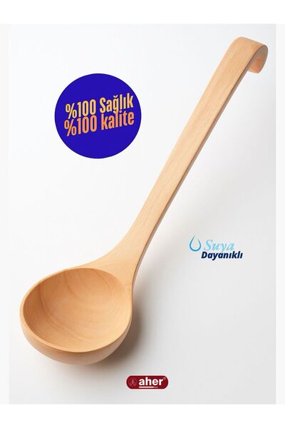 AHER 6-Piece Natural Wooden Spoon and Spoon Set Kitchen Set