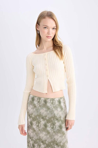 DeFacto Open Shoulder Fitted Knitwear Sweater - E0727Ax24Wn