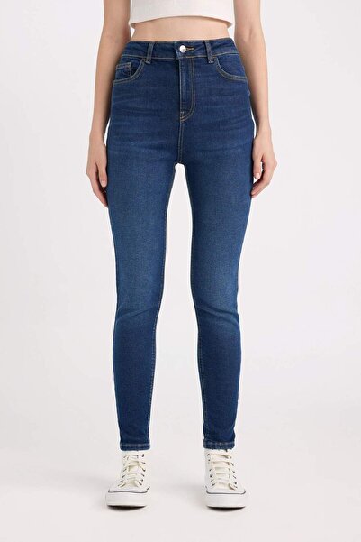 DeFacto Skinny Fit Yüksek Bel Bilek Boy Jean Pantolon C7612AX24CW