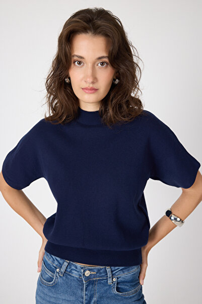 Rays 2308 Pulover cu mânecă scurtă bleumarin