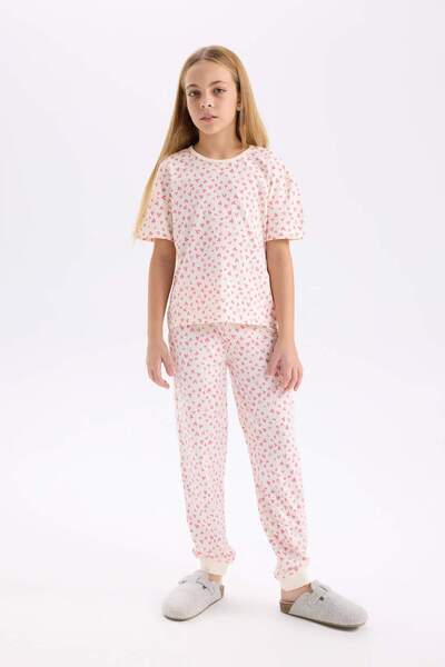 DeFacto Kız Çocuk Regular Fit 2'li Pijama Takımı D8197a8ns