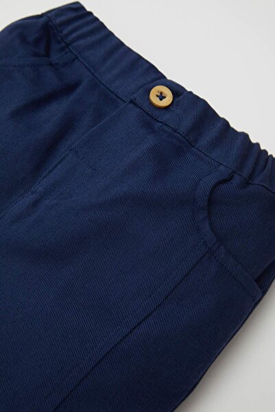 DeFacto Baby Boy Elastic Waist Straight Leg Gabardine Trousers A8429A524Wn