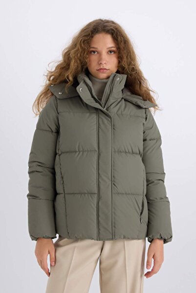 DeFacto Αδιάβροχο παλτό Relax Fit με κουκούλα