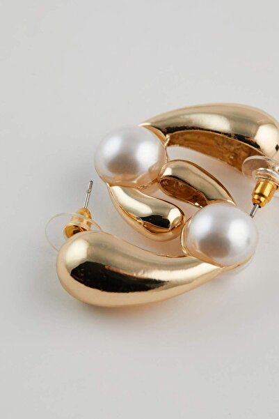 DeFacto Kadın İncili Gold Küpe D7460AXNS