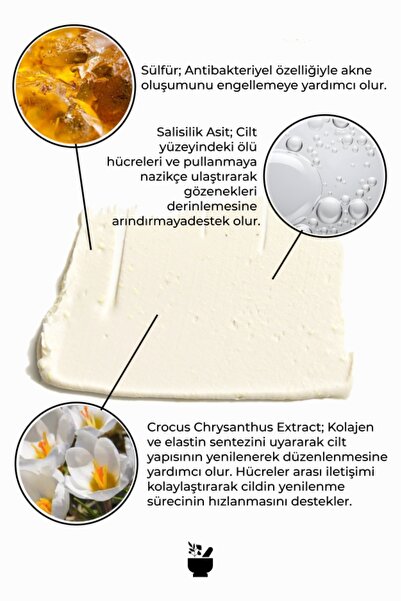 COSMED Siyah Nokta Karşıtı Salisilik Asit ve Sülfür içerikli Kil Maskesi/SALICYLIC SULFUR MASK