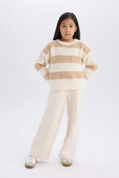 DeFacto Kız Çocuk Wide Leg Geniş Bol Paça Beli Lastikli Eşofman Altı A9321A824WN