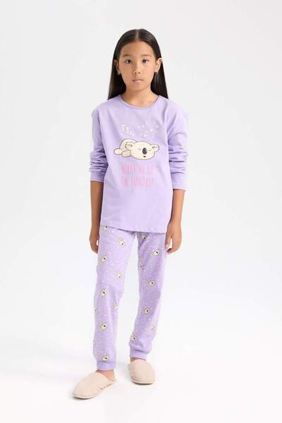 DeFacto Girl's Regular Fit 2-Piece Pajama Set D8196A8Ns