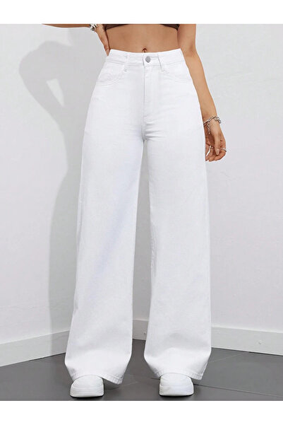 WKM Women's Baggy Fit Denim Jean Washable Pants