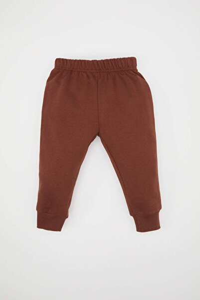 DeFacto Erkek Bebek 2li Takım Bisiklet Yaka Baskılı Sweatshirt Beli Lastikli Eşofman Altı D0721A524WN