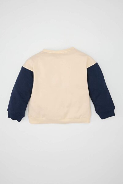 DeFacto Erkek Bebek Snoopy Bisiklet Yaka İçi Yumuşak Tüylü Sweatshirt D4609A524AU