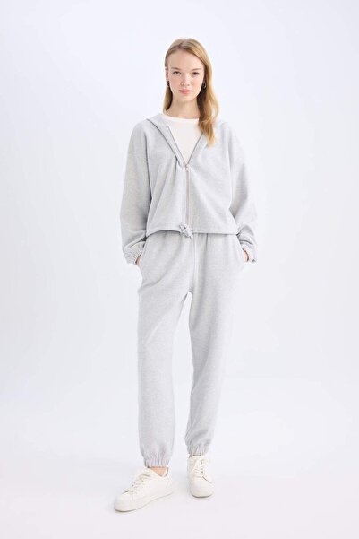 DeFacto Coool Basic Plain Jogger Sweatpants with Elastic Waist and Legs E1478Ax24Wn