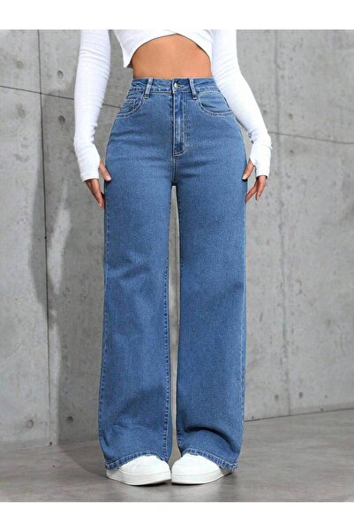 WKM Pantaloni de damă din denim cu croiala largi, lavabili