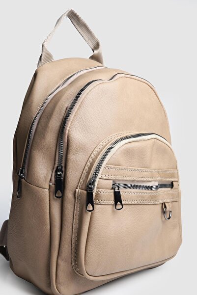 La La'Graccio Paris Γυναικείο σακίδιο πλάτης από συνθετικό δέρμα Nales La'Graccio Paris Dark Mink