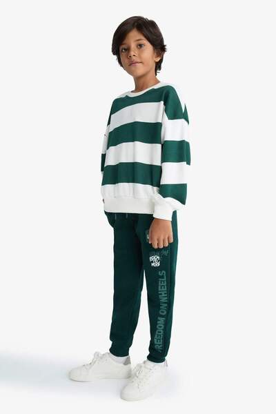 DeFacto Boy's Thick Sweatshirt Fabric Regular Fit Trousers - D4441A8Ns