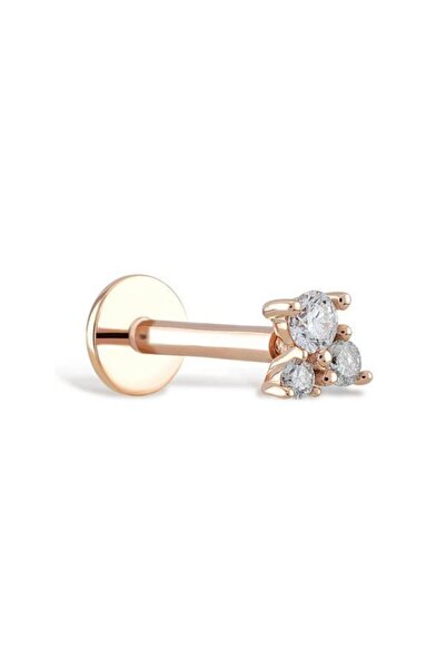 Piano Jewellery 14 Ayar Altın Pırlanta Piercing Tohum Tragus