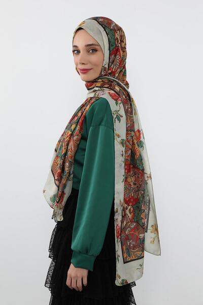 Aisha's Design Patterned Voile Shawl, Sal-135