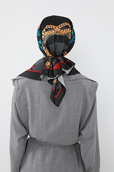 Aisha's Design Τουρμπάν με μοτίβο σατέν με δυνατότητα συνδετικής εφαρμογής, DB-116