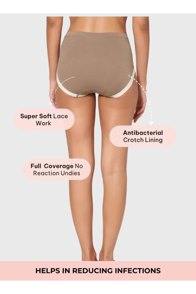 Intimate Queen Yew Tree Bae Maternity Briefs – Silky Soft, Antibacterial Calm, Full-Coverage Comfort