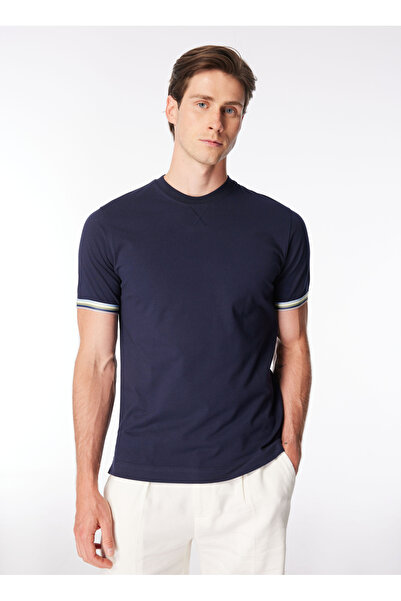 SSEINSE Bisiklet Yaka Düz Lacivert Erkek T-Shirt TE2675SS T-shirtLacivert