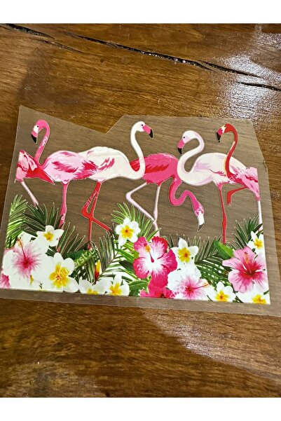 Gönülden Tasarım 20x14 см Фламінго, що приклеюється праскою, трансферний друк...