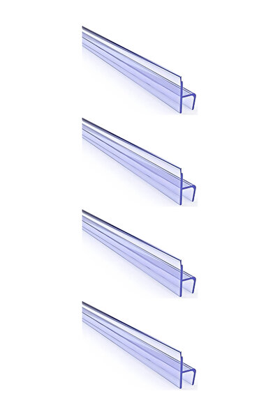 GLASSMAKRO 10 MM Küçük h (y) Cam Balkon Şeffaf Fitil 150 CM 4 adet