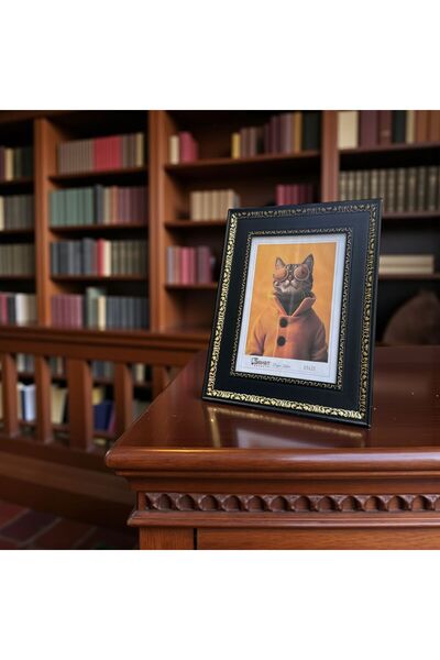 Peramari Decorative Wooden Art Picture Frame Black-Gold 15X21 cm