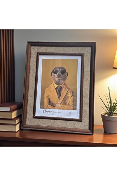 Peramari Decorative Wooden Art Picture Frame Brown-Cream 15X21 cm