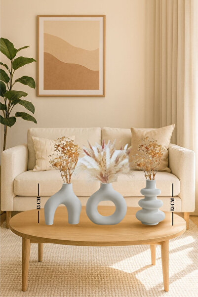 Minima Art Studio Σετ 3 βάζων 15 εκ. (ΜΕΓΑΛΟ ΜΕΓΕΘΟΣ) σε σκανδιναβικό στυλ Bo...