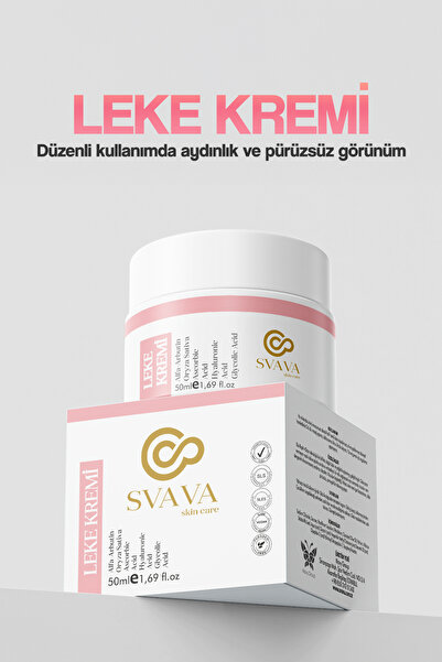 Svava SKİN CARE Leke Kremi Leke Karşıtı Cilt Tonu Dengeleyici 50ml