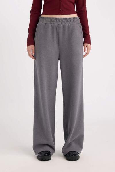 DeFacto Φαρδιά φαρδιά φούτερ με τσέπες με κορδόνια μακρύ μέγεθος E0742AX24WN