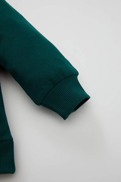 DeFacto Erkek Bebek 2li Takım Baskılı Sweatshirt Üst Beli Lastikli Jogger Eşofman Altı D0722A524WN