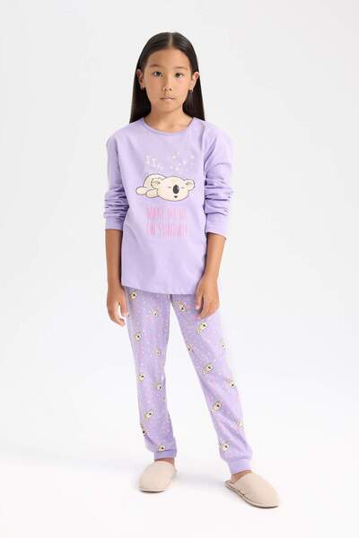 DeFacto Girl's Regular Fit 2-Piece Pajama Set D8196A8Ns