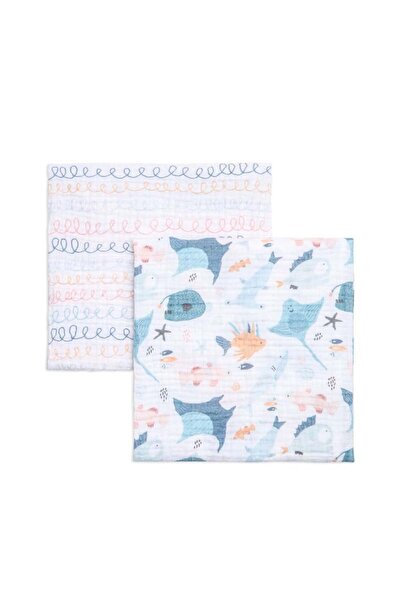 Funna Baby بطانية موسلين قطعتين أتلانتيكو 90x90