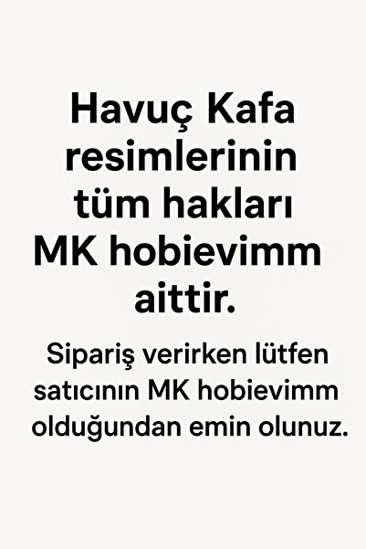 MK hobievimm Amigurumi Uyku Arkadaşı Havuç Kafa