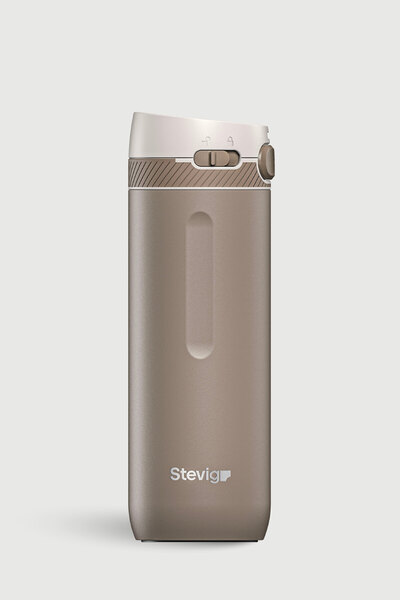 Stevig 4 Action Trigger-Control Çelik Termos 500 ML Silver Mink ST-232