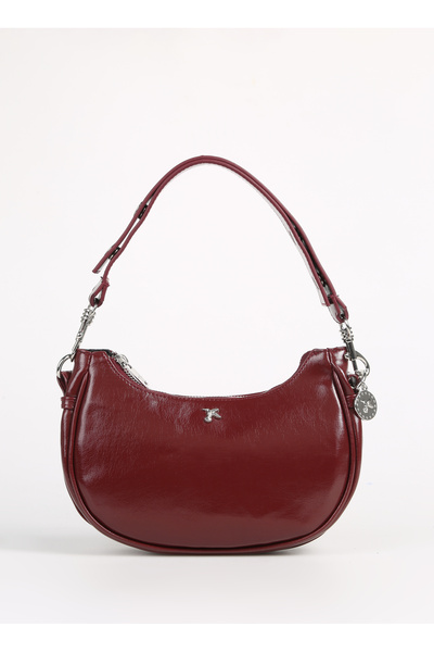 Fabrika Bordo Kadın 24x18x6 cm Omuz Çantası SHINY-VESELI