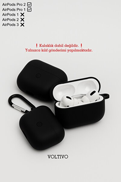 VOLTIVO Air Pods Pro 1. Nesil Ve Pro 2. Nesil Uyumlu Renkli Kir Tutmaz Siliko...