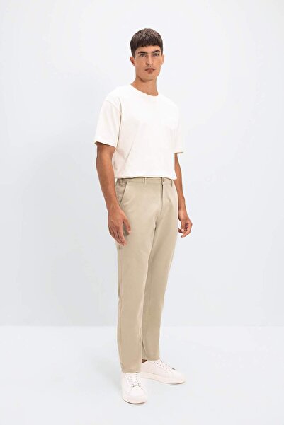 DeFacto Παντελόνι Chino Canvas Tapered Fit με τσέπη C9443ax24au