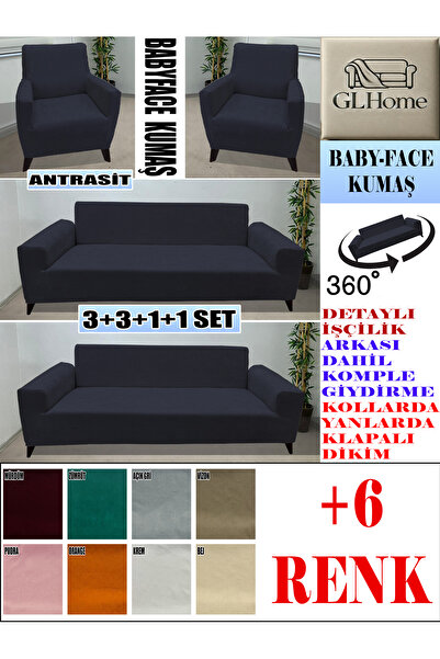 Home BABY FACE KUMAŞ 3+3+1+1 KOMPLE GİYDİRME KANEPE&ÇEKYAT, BOHEM, PORTO, vb....