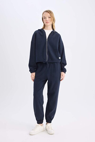 DeFacto Coool Basic Düz Jogger Eşofman Altı Beli Paçası Lastikli E1478AX24WN